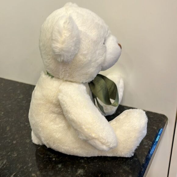 HARRODS White Luxury My Teddy Bear Plush.  10” - Picture 6 of 9